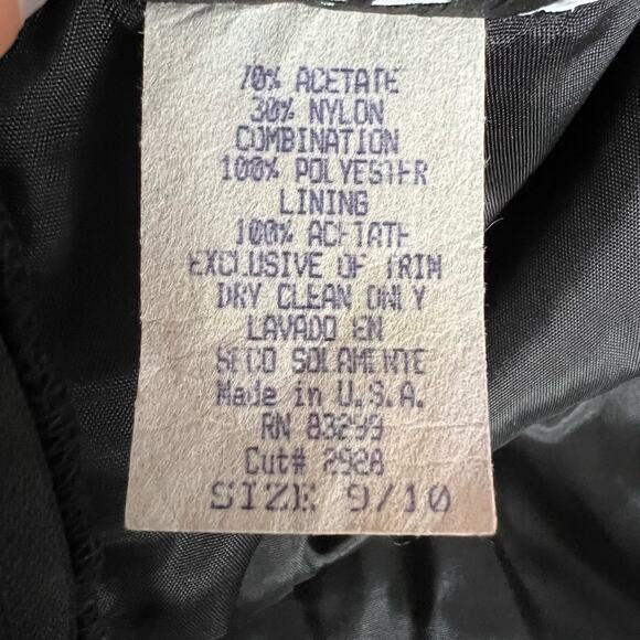 JUMP Apparel Co. Black Velvet Lace Fit & Flare Dress Size 9/10 Sweetheart Bodice - Picture 7 of 15